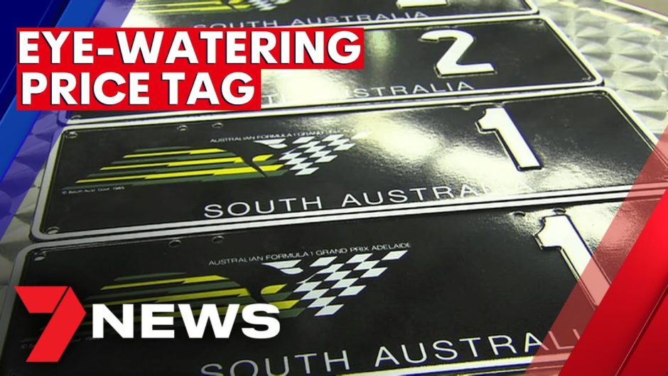 Adelaide Grand Prix number plate fetches $600,000 at auction | 7NEWS