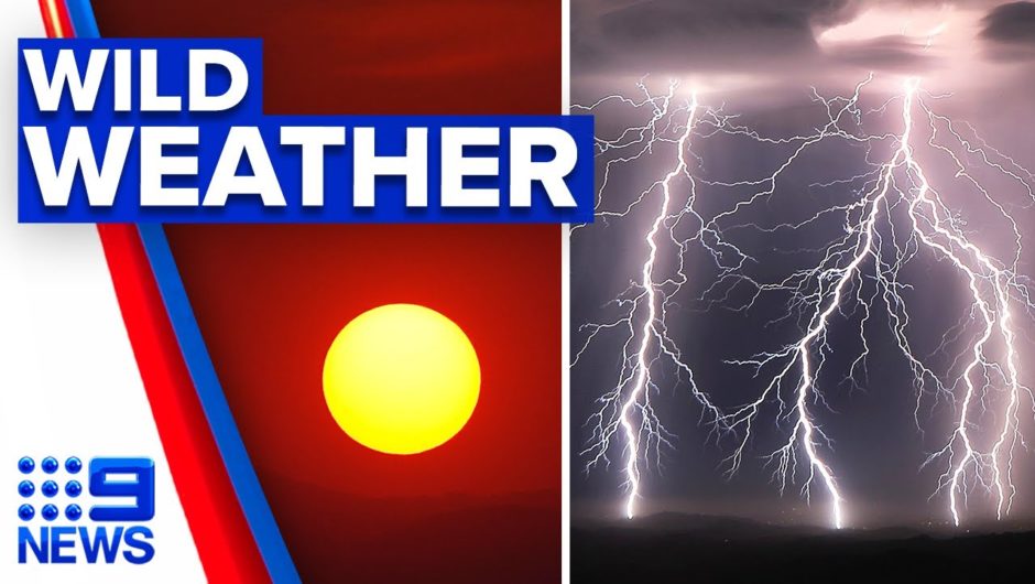 Queensland heatwave replaced by severe thunderstorms | 9 News Australia