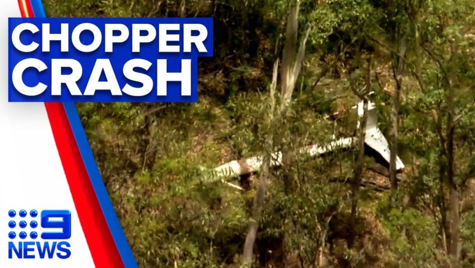Trainee pilot and instructor killed in chopper crash | 9 News Australia