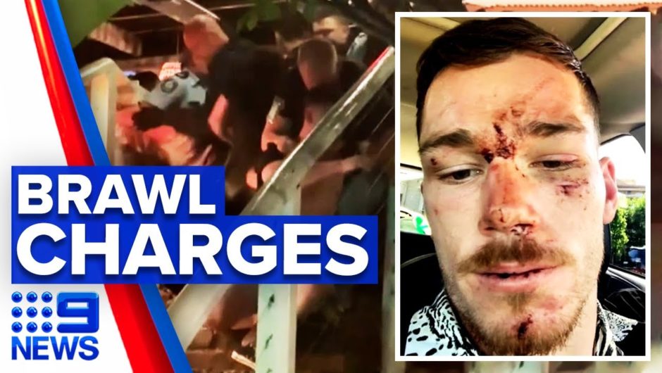 Raiders Tom Starling charged for wild brawl with police | 9 News Australia