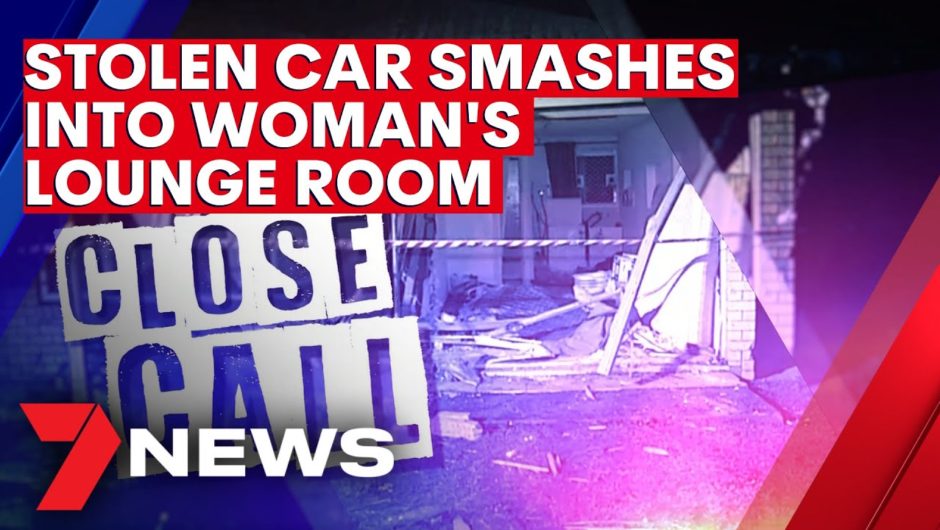 Stolen car full of ‘drunken teens’ slams into Queensland home | 7NEWS