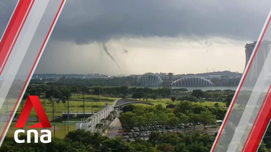 Waterspout seen off southern Singapore on Sunday afternoon