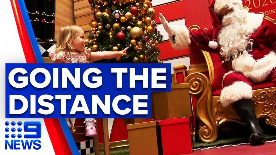 Coronavirus: Melbourne’s socially distanced Santa photos | 9 News Australia