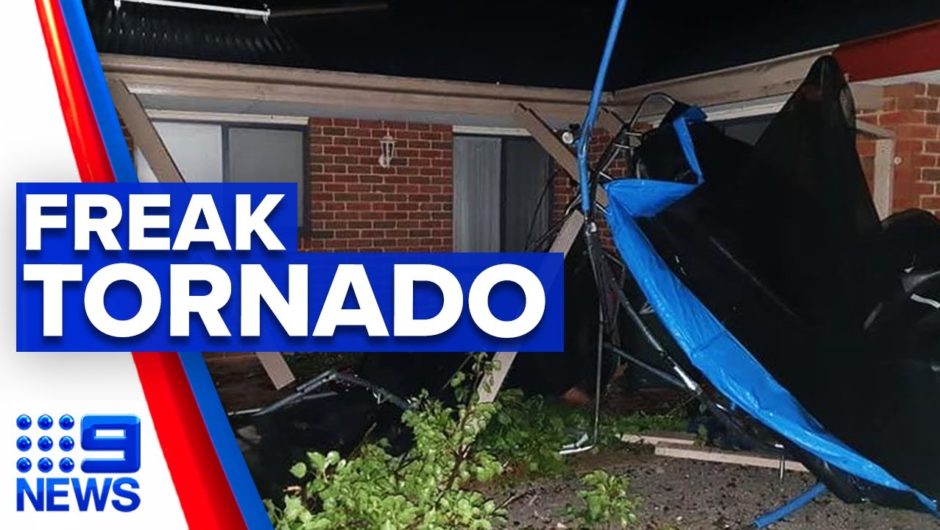 Freak tornado leaves several homes damaged | 9 News Australia