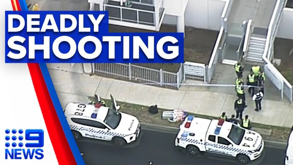 Man shot dead in front of girlfriend | 9 News Australia