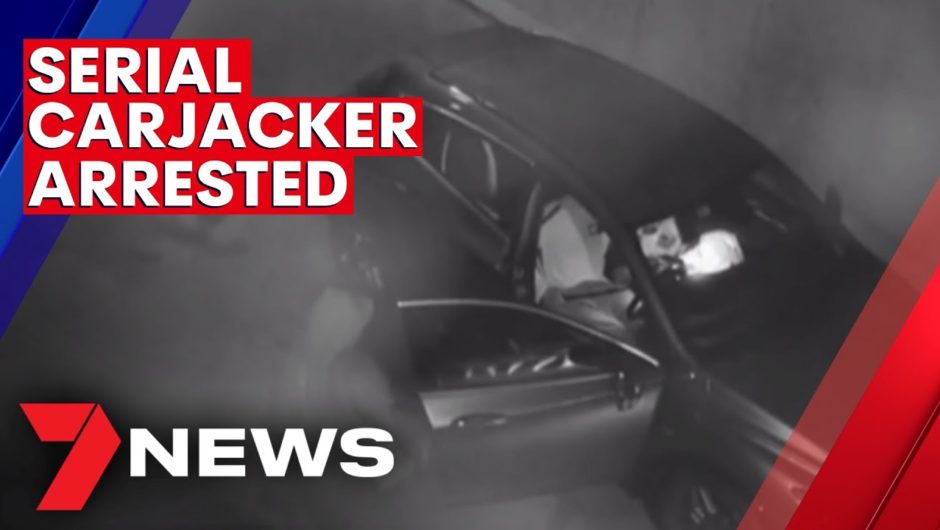 Wanted violent carjacker taken down in dramatic Sydney arrest | 7NEWS