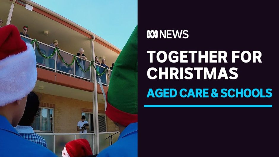 Students finally meet aged care friends they've been speaking to via Zoom | ABC News