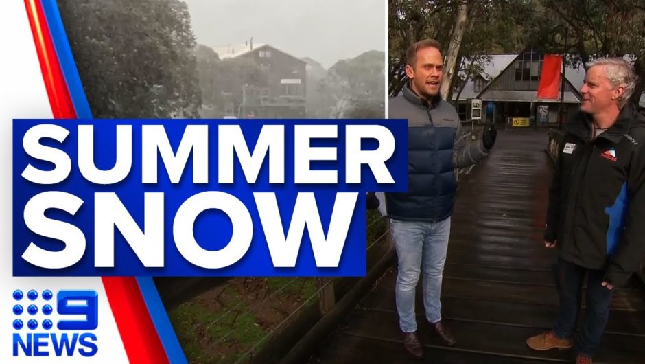 Summer snow falls in NSW and Victoria | 9 News Australia