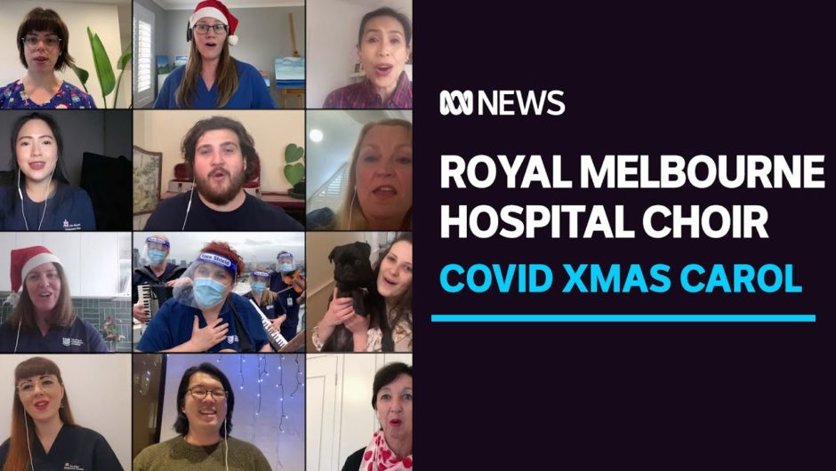 Frontline hospital workers record a very special Christmas carol | ABC News