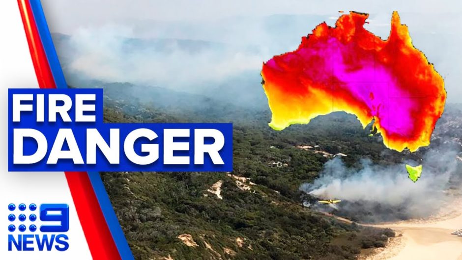 Severe fire danger warning amid Fraser Island blaze | 9 News Australia