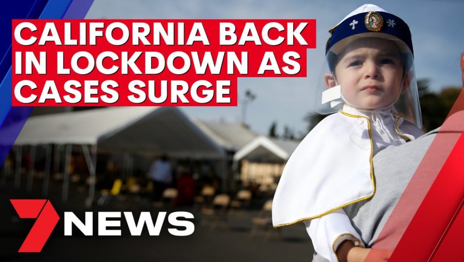 California back in lockdown as US records one million new COVID-19 cases in five days | 7NEWS