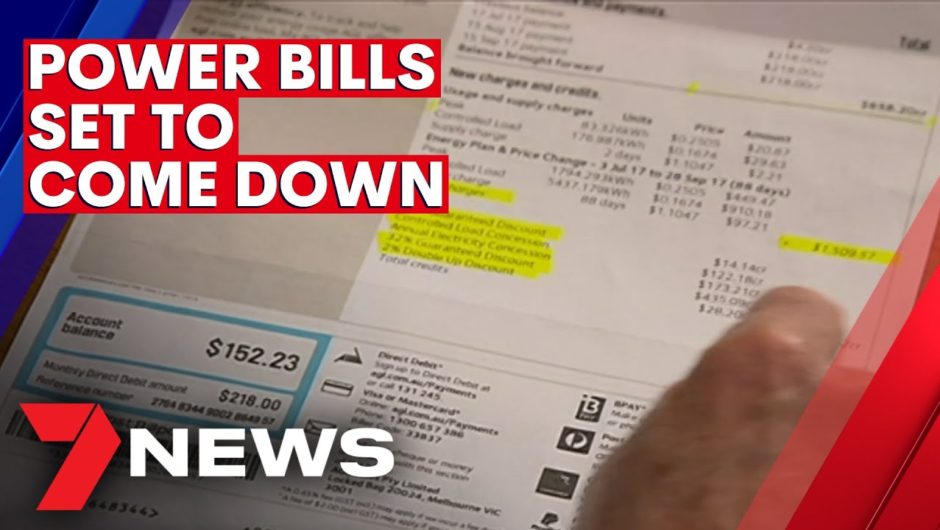 Power bill relief: electricity prices are about to be cut | 7NEWS