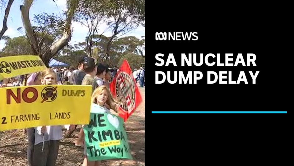 SA town still waiting on federal government go ahead for a nuclear waste facility. | ABC News