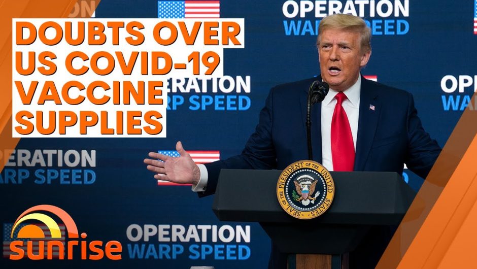COVID-19: Doubts over US vaccine supply after Trump passed up chance to lock in more doses | 7NEWS