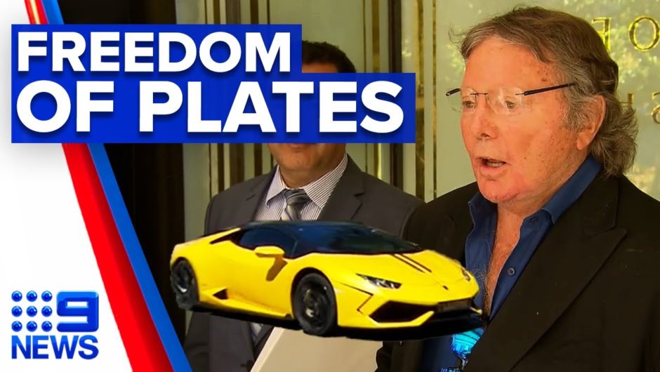 Lawyer fights freedom of expression over offensive number plate | 9 News Australia