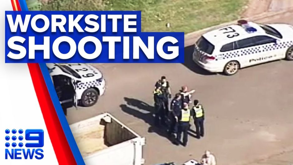 Citizen’s arrest after alleged worksite shooting | 9 News Australia