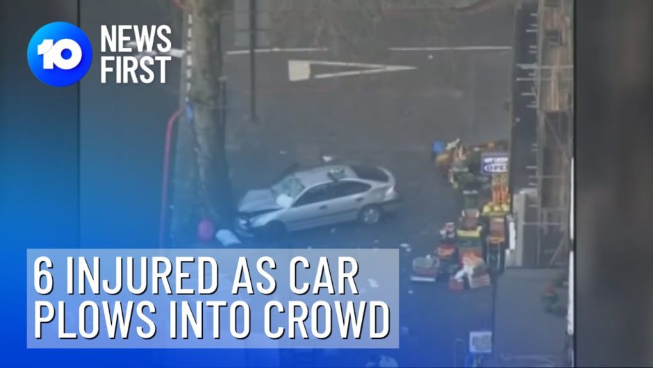 Protesters Injured As Car Plows Through Crowd | 10 News First