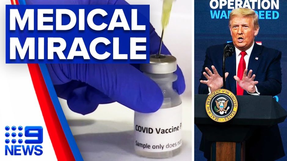 Coronavirus: America to begin receiving Pfizer’s vaccine | 9 News Australia