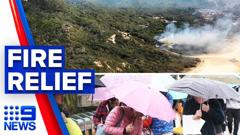 Heavy rain relieves fire burning on Fraser Island | 9 News Australia