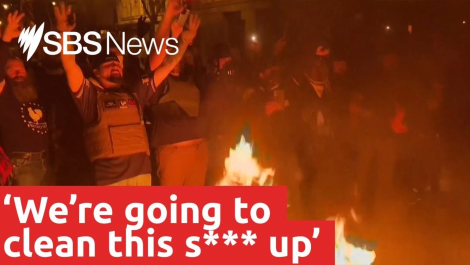 Violent clashes between pro-Trump supporters and opponents