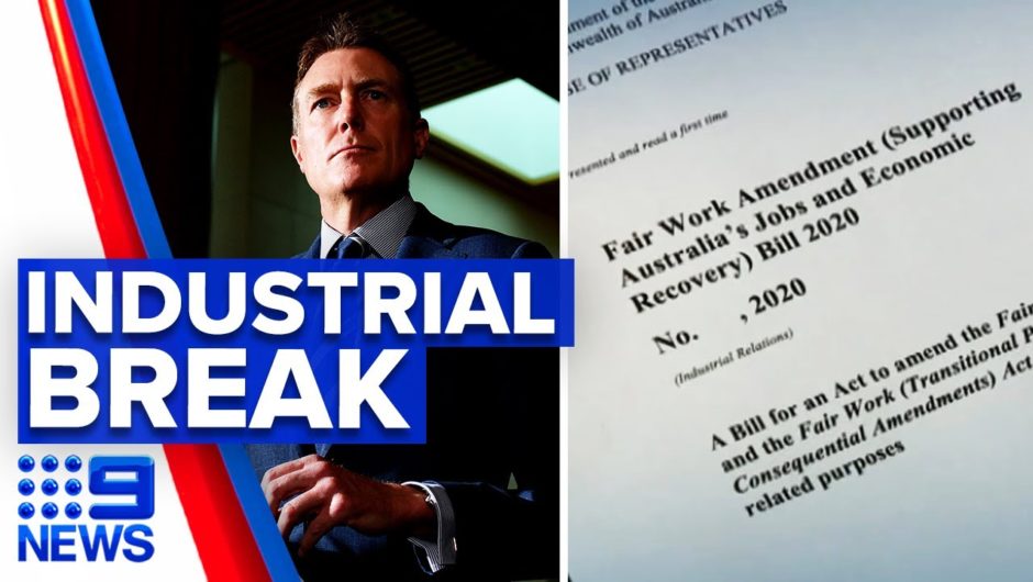 Government in retreat over controversial industrial law | 9 News Australia