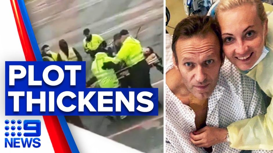 Alexei Navalny speaks about his poisoning | 9 News Australia