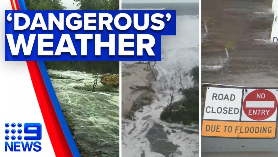 ‘Dangerous’ wet weather continues to lash Queensland | 9 News Australia