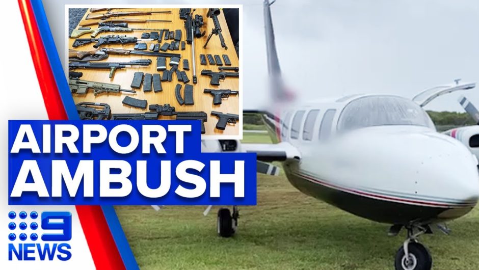 Drugs, cash and guns seized after police intercept plane | 9 News Australia