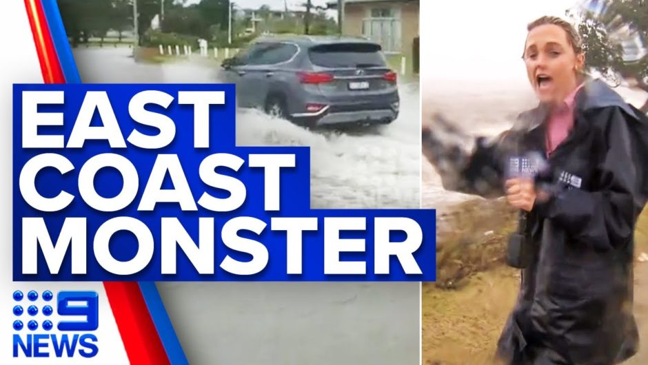 Destructive superstorm lashes Byron Bay, south-east Queensland | 9 News Australia