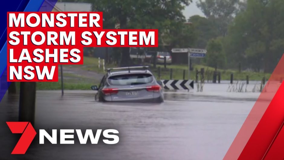 Monster storm system hits the NSW north coast | 7NEWS