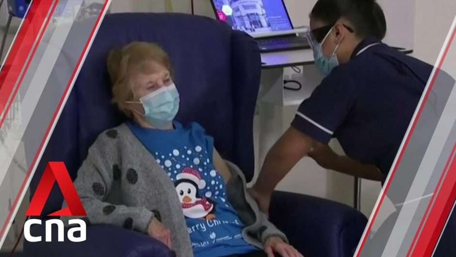 90-year-old woman first in the world to get Pfizer vaccine as UK begins massive rollout