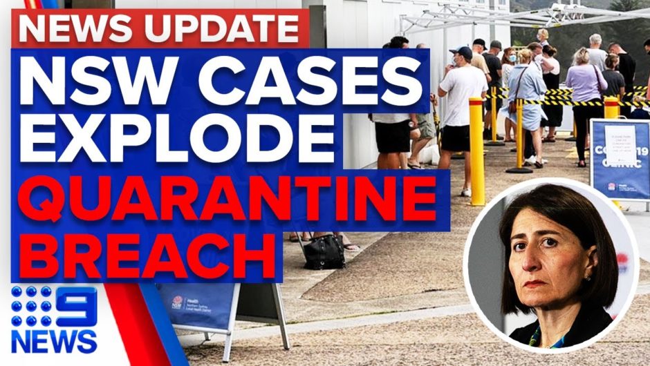 Coronavirus: 28 cases linked to Sydney cluster, airline crew fined for COVID breach |9News Australia