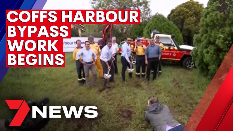 Work starts on the Pacific Highway upgrade at Coffs Harbour | 7NEWS