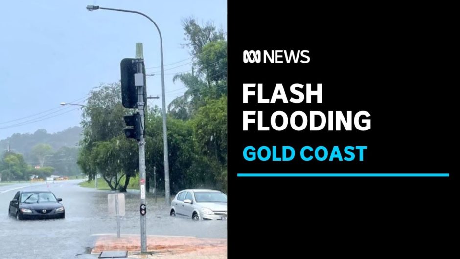 Deluge swamps Gold Coast as severe thunderstorms move across south-east Queensland | ABC News