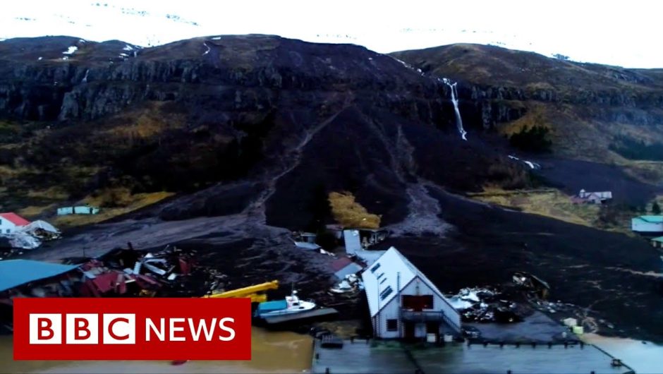 Town in Iceland evacuated after mudslide hits – BBC News