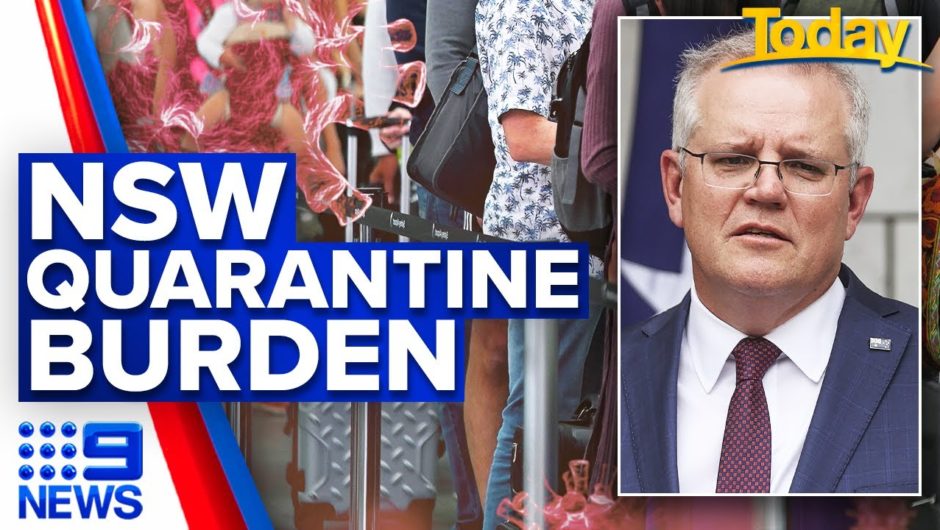 Coronavirus: NSW taking 51% of returning international travellers | 9 News Australia