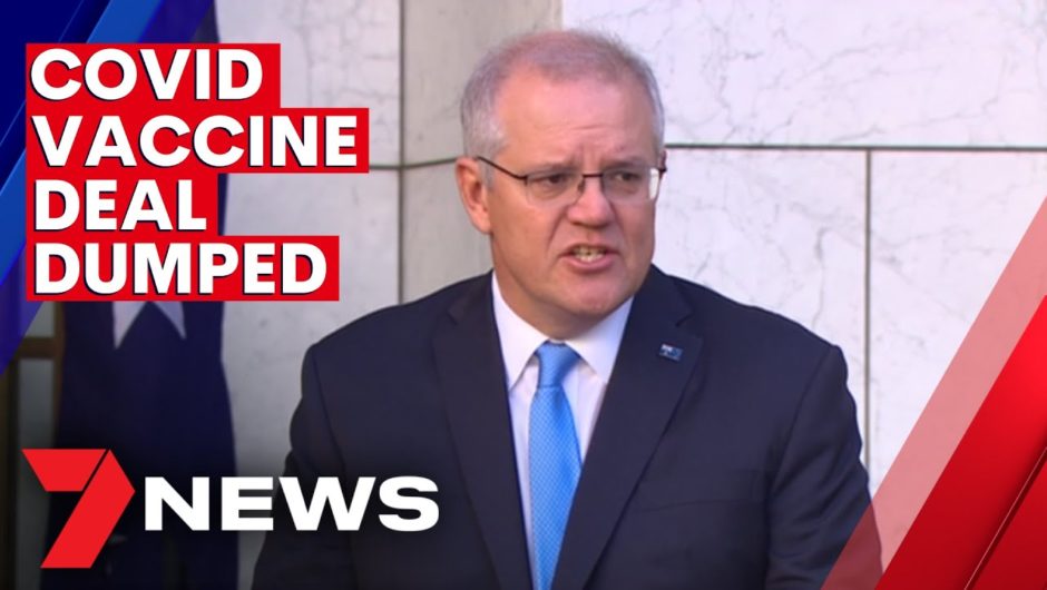 Scott Morrison addresses media after Queensland coronavirus vaccine deal dumped | 7NEWS