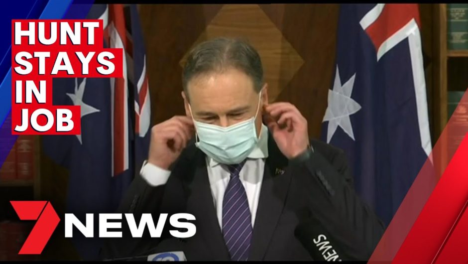 Greg Hunt says he has the PM's endorsement to continue in his health role | 7NEWS