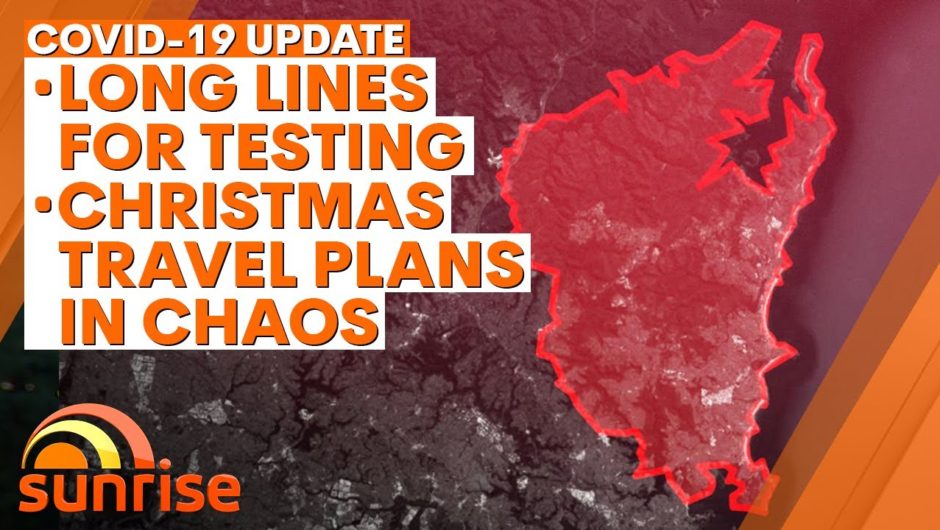 COVID-19 Update: Long lines for testing on Northern Beaches; Christmas travel chaos | 7NEWS