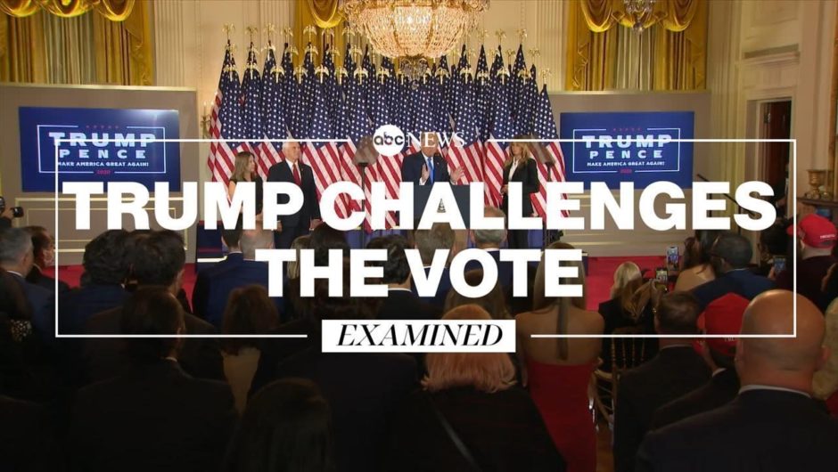 Trump challenges the vote and takes legal action