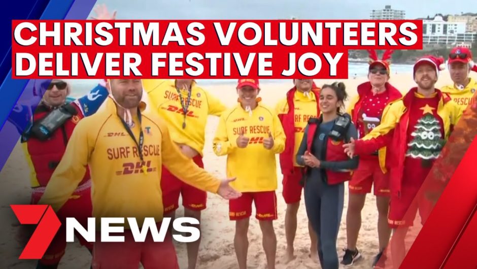Christmas volunteers deliver festive cheer to happy Sydneysiders | 7NEWS
