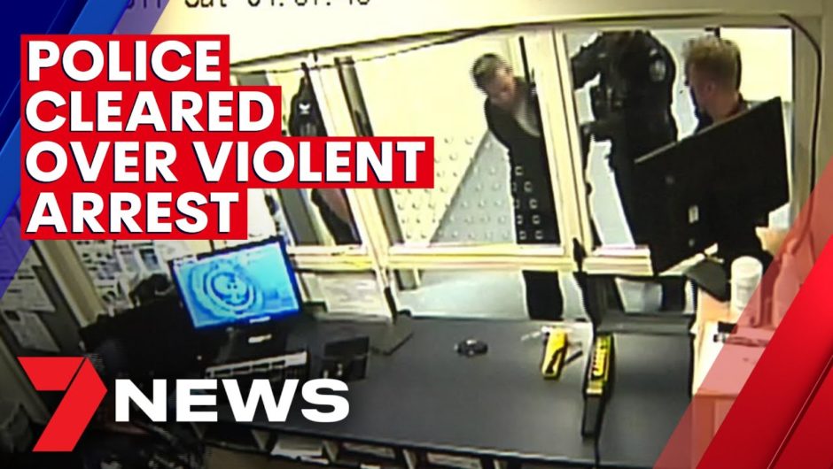 Police officers cleared following violent station arrest | 7NEWS