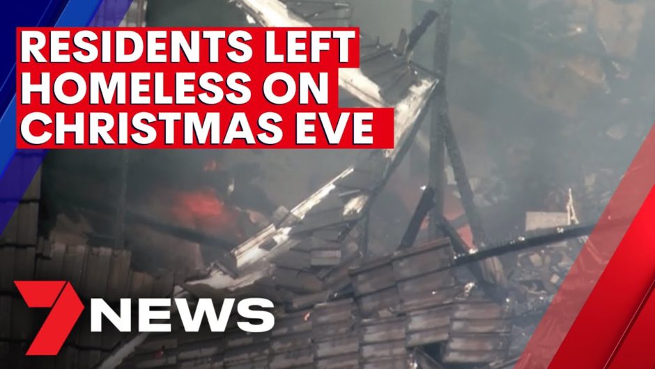 Sydney apartment block residents left homeless on Christmas Eve after massive blaze | 7NEWS