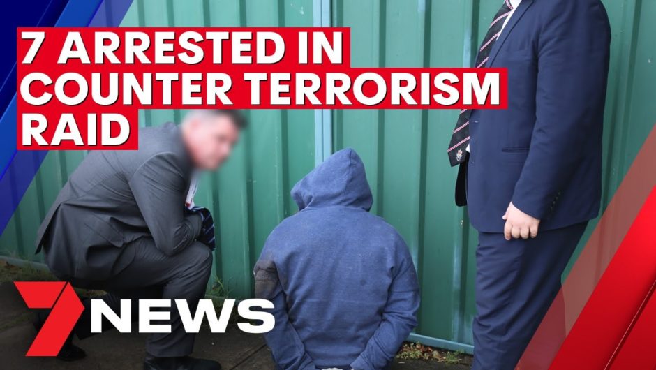 Counter terrorism police arrest seven over drugs, guns in Western Sydney | 7NEWS