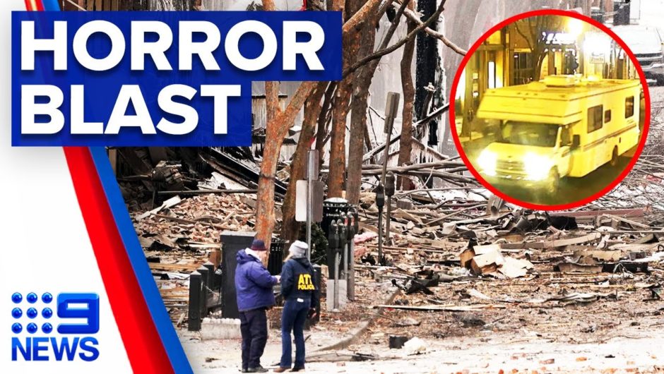 Van explosion in Nashville believed to be intentional | 9 News Australia