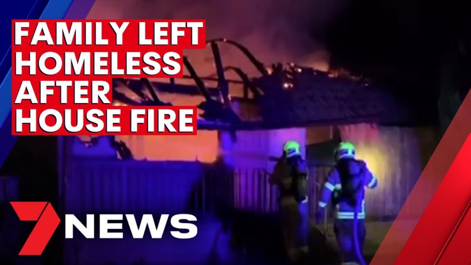 Father and son narrowly escape Sydney house fire | 7NEWS