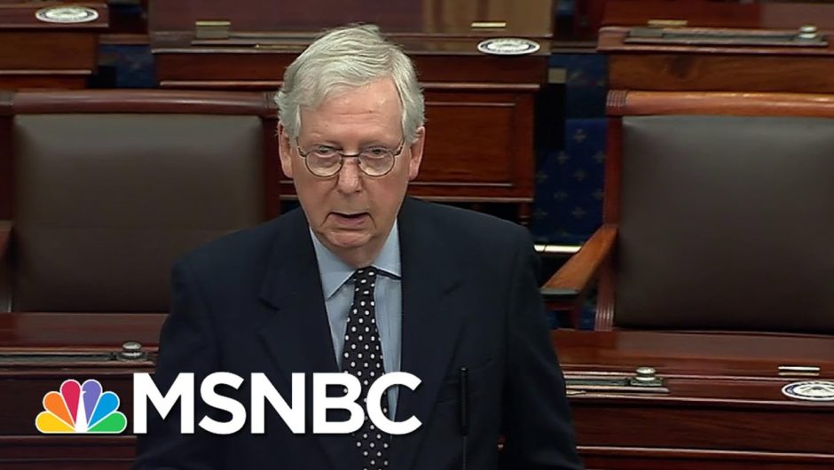 McConnell Claims Senate Will Tackle Stimulus Payments And Issues Trump 'Has Linked Together' | MSNBC