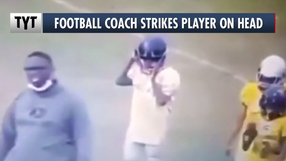 Youth Football Coach Strikes Player On Head