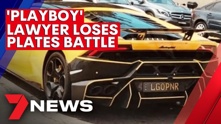 Sydney Lamborghini driver loses court battle over 'LGOPNR' licence plates | 7NEWS