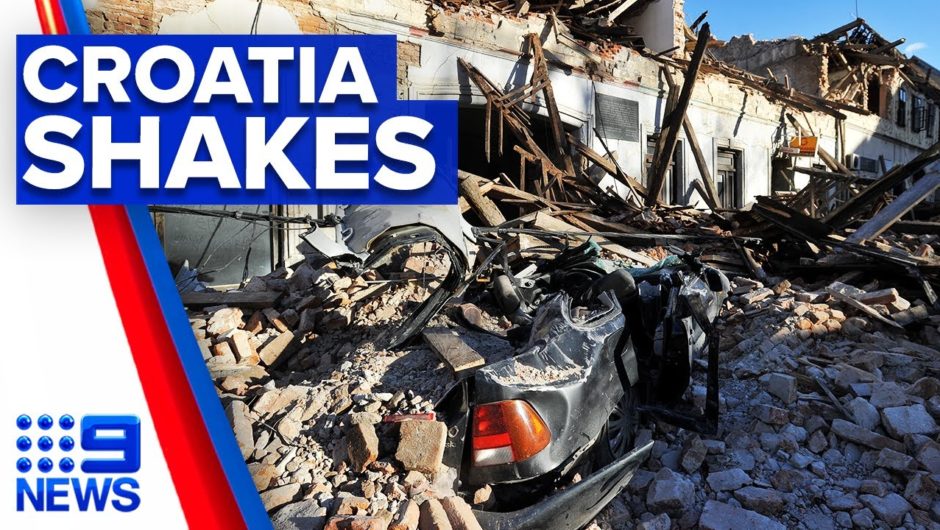 At least six dead as 6.4 magnitude earthquake hits Croatia | 9 News Australia